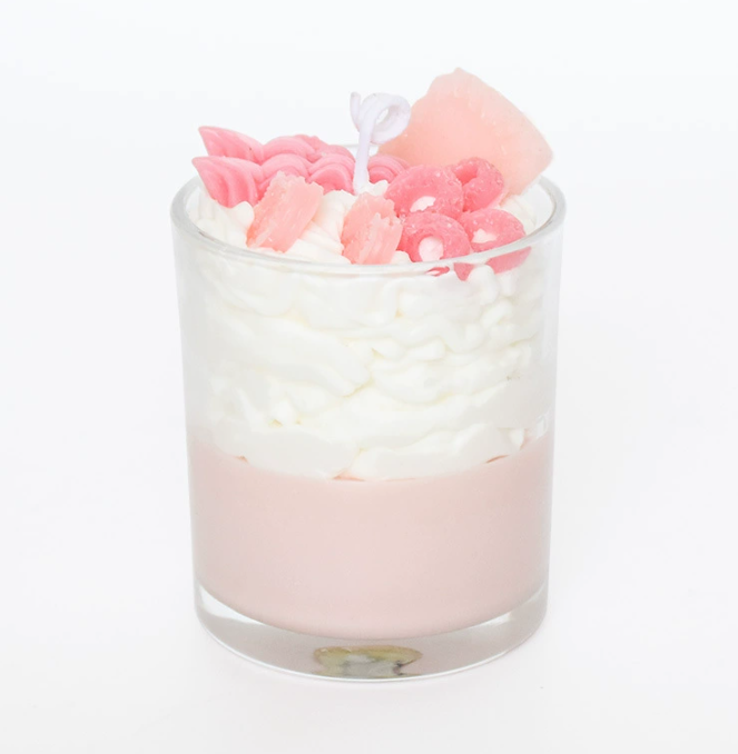 Strawberry Chocolate Handmade Cup Candle Soy Wax Aromatherapy Candle Gift