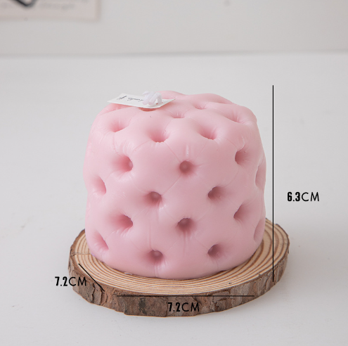 Spherical Handmade Modern Geometric Pillar Soy Wax Scented Candle Set Creative Home Decor Photography Props Wedding