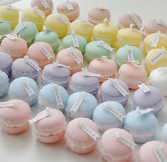 Wholesale Mini Cake-Shaped Macaron Scented Soy Candle Handmade Aromatherapy Wedding Home Decoration New Condition