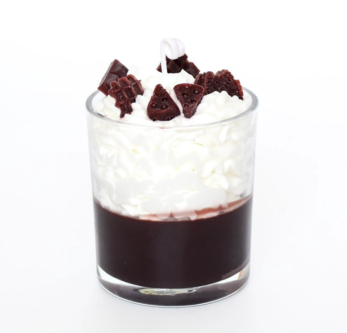 Strawberry Chocolate Handmade Cup Candle Soy Wax Aromatherapy Candle Gift
